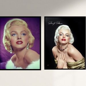 Marilyn Monroe Gorgeous Art Portrait Set Framed 11x8.5